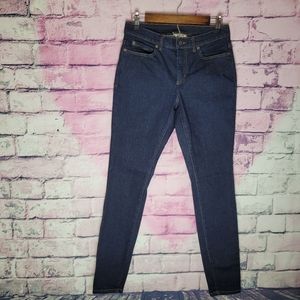 DULUTH DARK WASH THICK STYLE SKINNY JEANS WOMENS 6 LONG